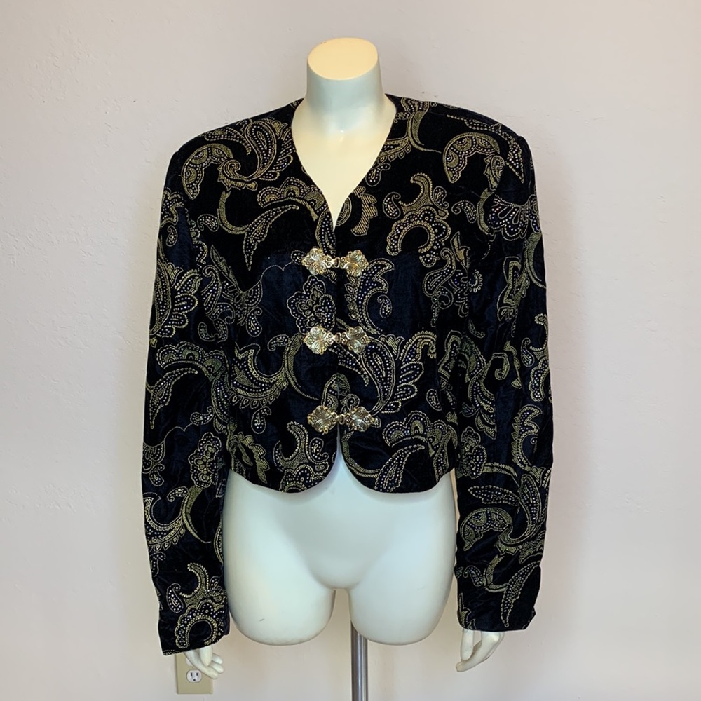 Unique embellished formal Western Blazer SZ Med